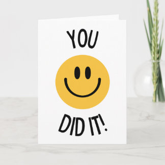 You did it card