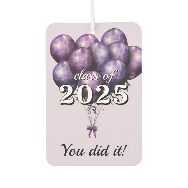 You Did It Graduation Car Air Freshener (Front)
