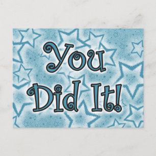 You Did It! Postcard