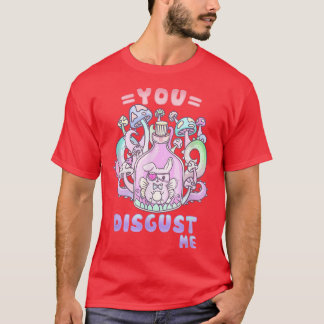 You Disgust Me I Kawaii Pastel Goth Witchcraft Bun T-Shirt