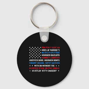 You Don’t Have No Whistlin’ Bungholes Funny July 4 Key Ring