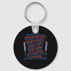 You Don’t Have No Whistlin’ Bungholes Funny July 4 Key Ring