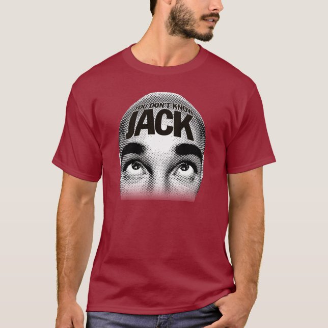 YOU DON’T KNOW JACK Head Shirt [For Dark Shirts] (Front)