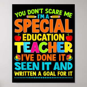 You Don't E Me I'm A Special Education Teacher Men Poster
