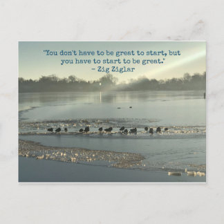 You Don't Have To Be Great Postcard