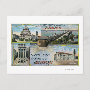 You Don't Know Beans, Scenic Views of Boston Postcard
