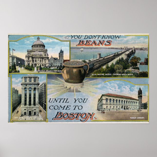 You Don't Know Beans, Scenic Views of Boston Poster (Front)