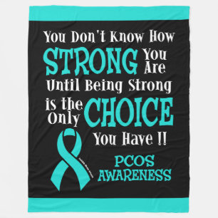 You Don't Know How Strong...PCOS Fleece Blanket