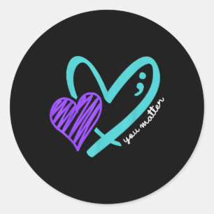 You Dont Let Your Story End Suicide Awareness Classic Round Sticker
