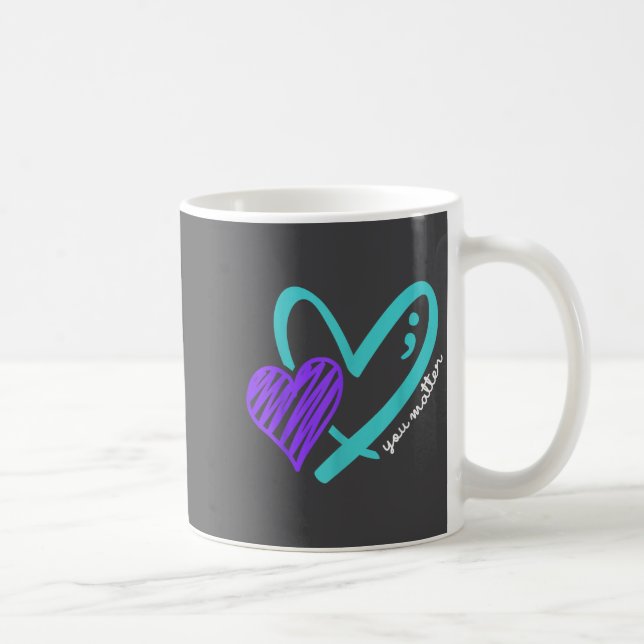 You Don't Let Your Story End Suicide Awareness  Coffee Mug (Right)