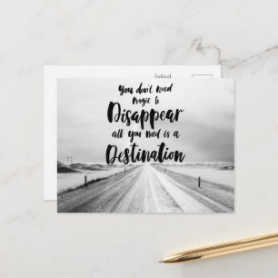 You Don't Need Magic to Disappear Postcard