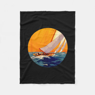 You Don't Stop Sailing When You Get Old Funny Old  Fleece Blanket