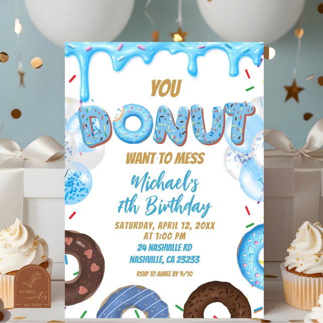 You Donut want to miss this birthday Invitation (Creator Uploaded)
