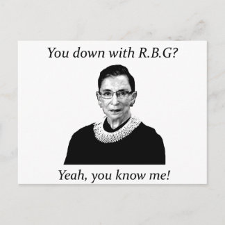 You down with RBG? Postcard
