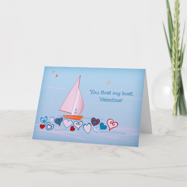 You float my boat, Valentine - Holiday Card (Front)