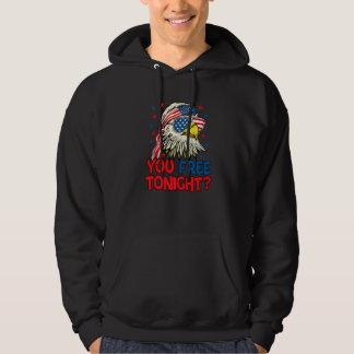 You Free Tonight Bald Eagle Mullet American Flag 4 Hoodie