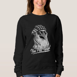 You Free Tonight Usa American Flag Patriotic Eagle Sweatshirt