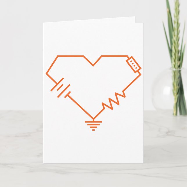 You Fry My Circuits- Nerdy Engineer Valentine Card (Front)