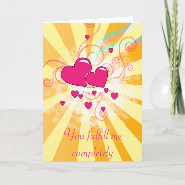 You fulfil me .... card (Front)