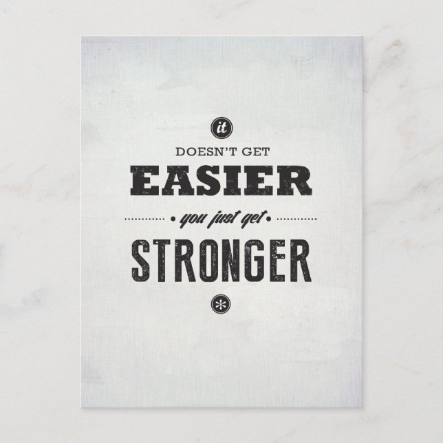 You Get Stronger - Inspirational Postcard (Front)