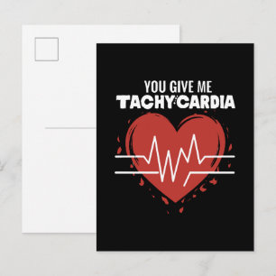 You Give Me Tachycardia Invitation Postcard