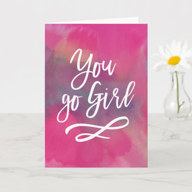 You go Girl Card (Small Plant)
