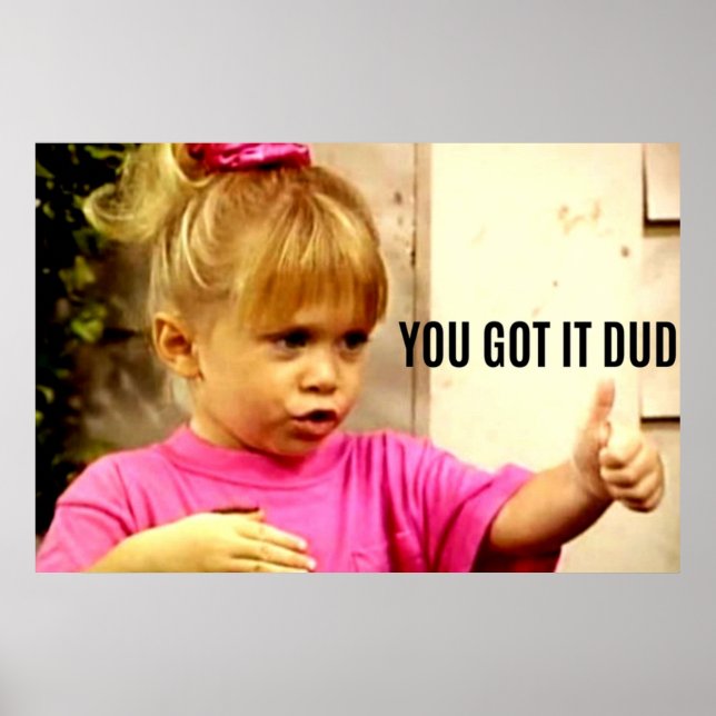 YOU GOT IT DUDE POSTER (Front)