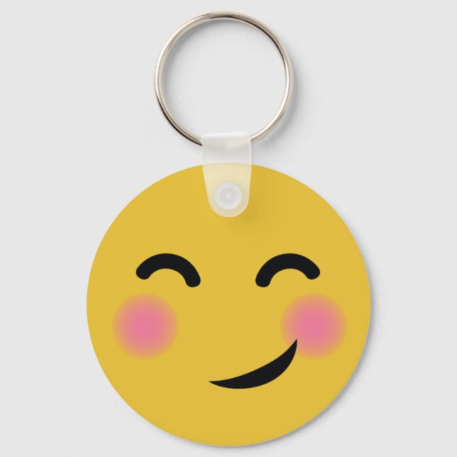 You got me blushing emoji key ring (Front)