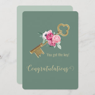 You Got the Key! Congratulations New Homeowner  Card