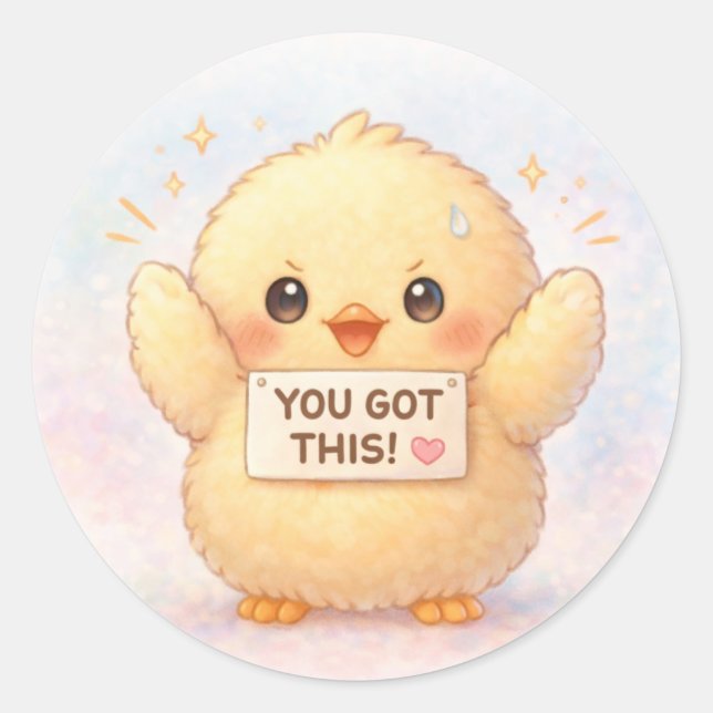 You Got This Alma Cute Chick Sticker (Front)