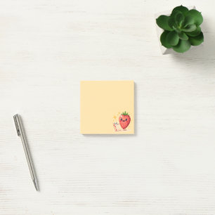 You Got This! Cheerful Strawberry Post-It Notes