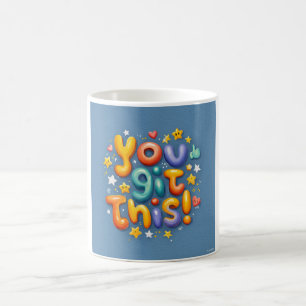 "You Got This!" Colourful 3D Lettering Art Playf Coffee Mug