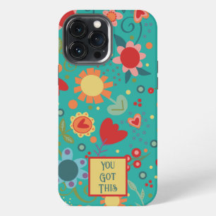 You Got This Cute Girly Inspirational Floral iPhone 13 Pro Max Case
