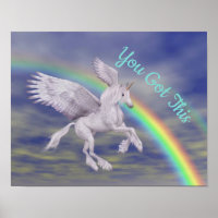 You Got This Flying Unicorn Rainbow Inspirational