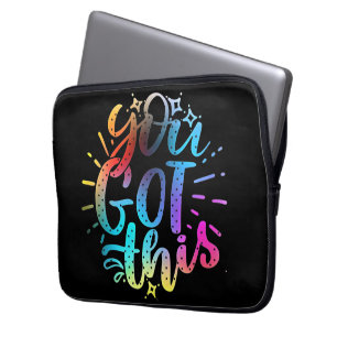 You Got this inspirational stars and colours Laptop Sleeve