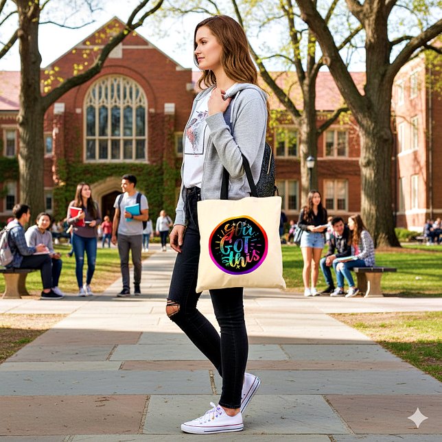 You Got this inspirational stars and colours  Tote Bag (Creator Uploaded)