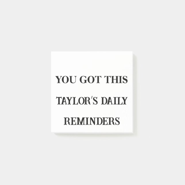 You Got This Motivational Custom Post It Notes (Front)