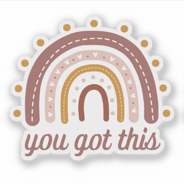 You Got This motivational die cut (Front)