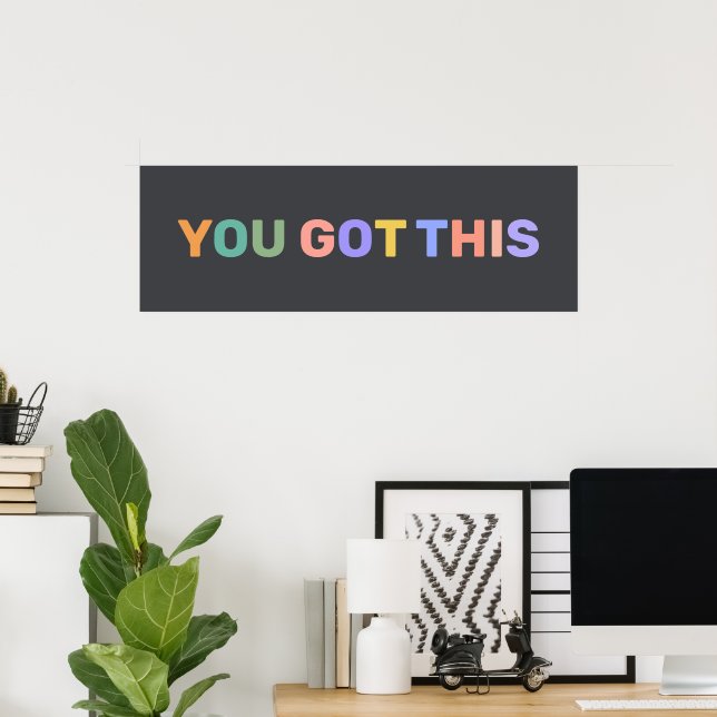 YOU GOT THIS Motivational Quote Home Office Decor  (Home Office)
