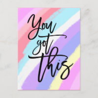 You Got This Motivational Quote Rainbow Pattern