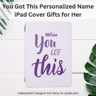 You Got This Personalised Name Purple iPad Air Cover