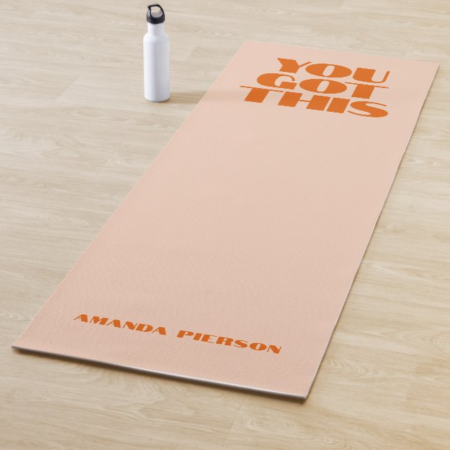 You got This Pink Red Typography Yoga Mat (In Situ)