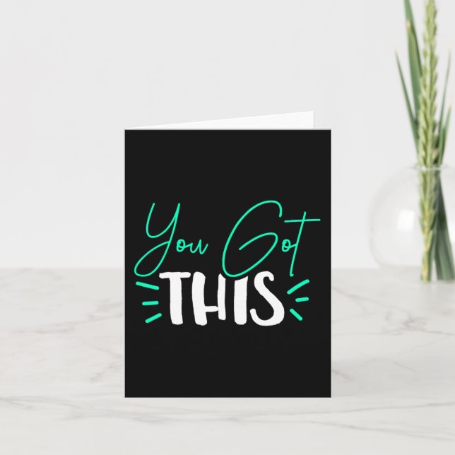 You Got This Test Day Teacher  Card (Front)