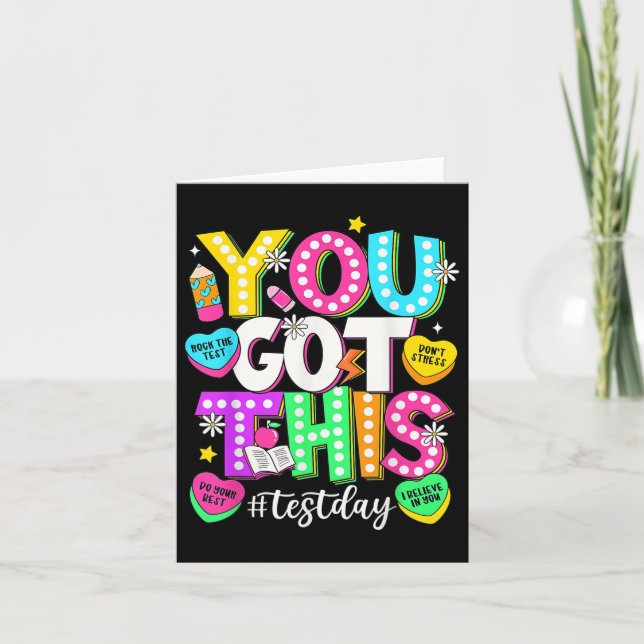You Got This Test Day You Got This Testing Day Tea Card (Front)