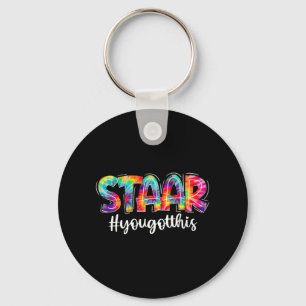 You Got This Tie Dye Testing Exam Funny Test Day G Key Ring