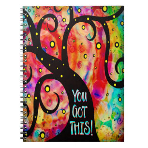 You Got This Tree Trendy, Fun Encouragement Notebook