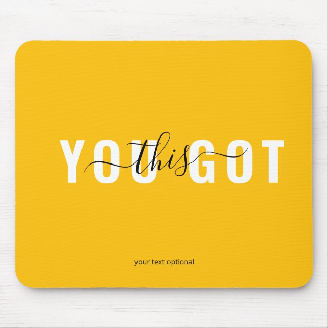 YOU GOT THIS! Trendy, Salon Mouse Pad (Front)