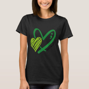 You Green Heart Semicolon Mental Health Awareness T-Shirt