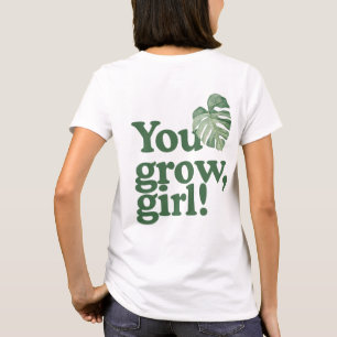 You Grow, Girl – Monstera Albo Tee Shirt