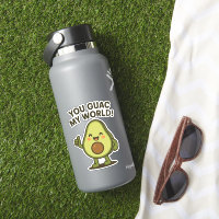 You Guac My World. Cute Funny Kawaii Avocado Pun 